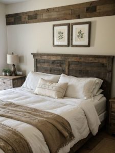 Desain kamar tidur sempit rustic