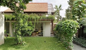 1. Halaman Rumah Minimalis dengan Gaya Tropis